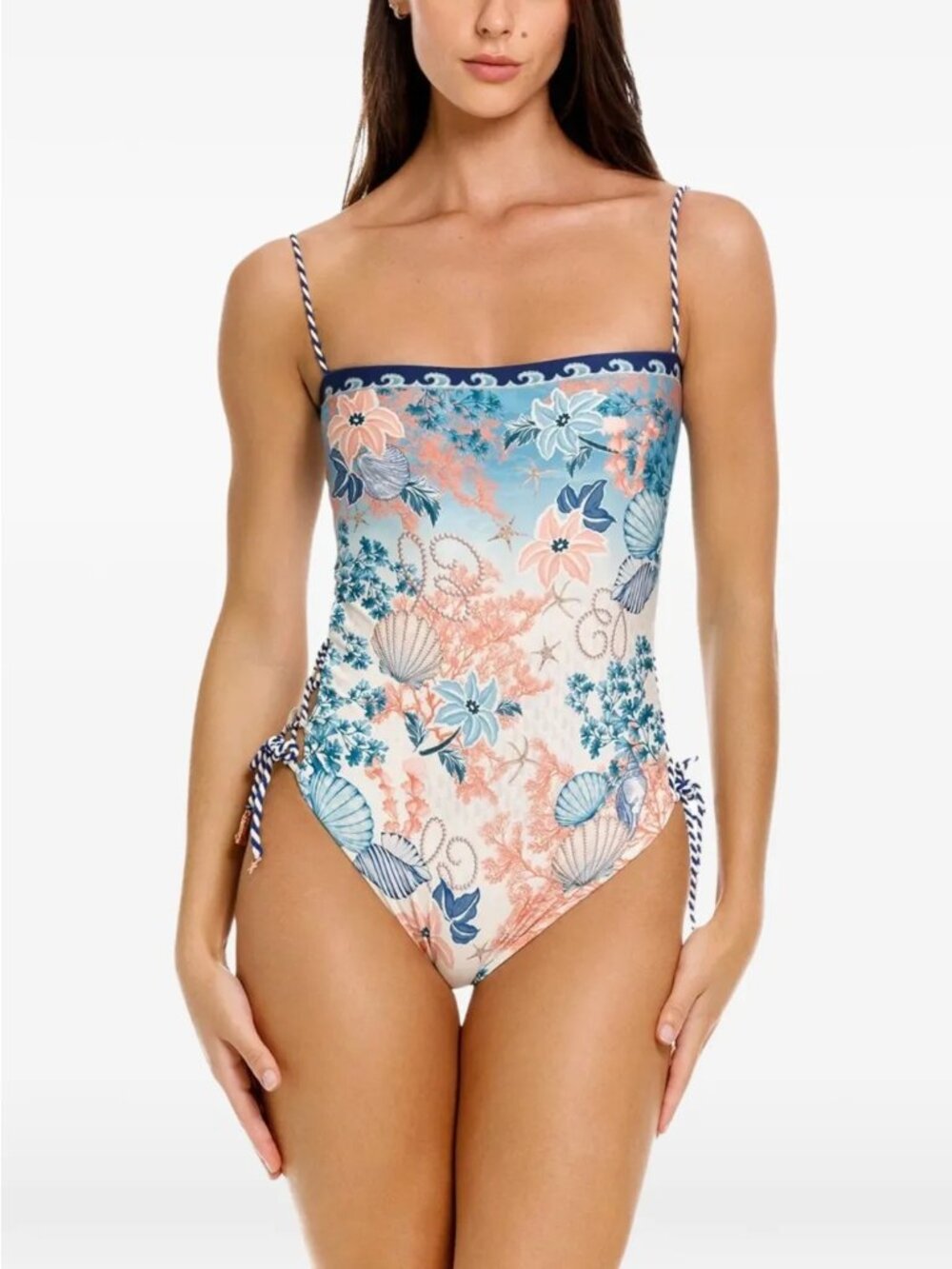 Agua Bendita Reversible  Mariel Sereia One-Piece Swimsuit, Small